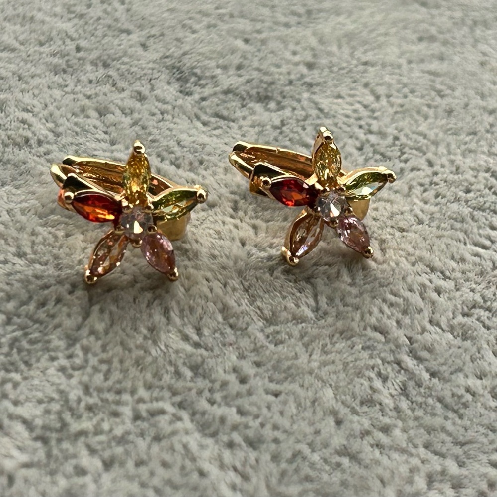 18k GP hoop earrings